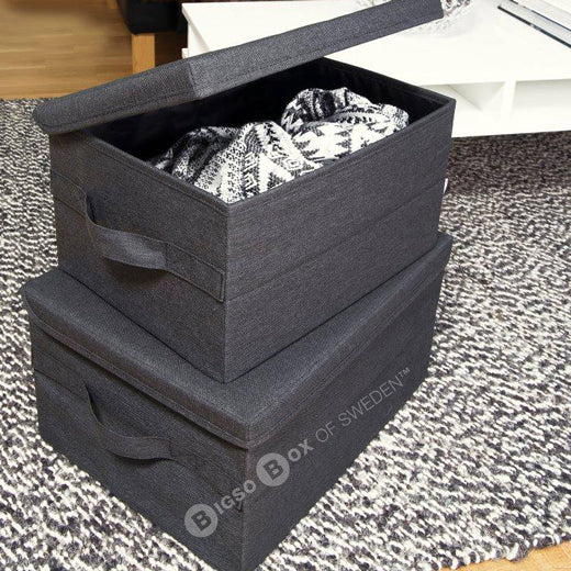 Caja de Almacenamiento Pequeña Soft Gris Bigso®