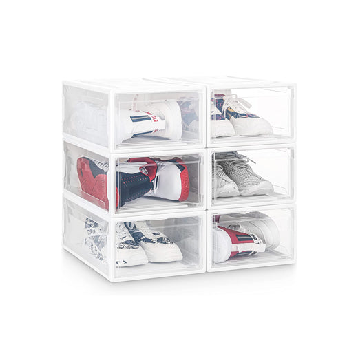Caja Organizadora de Zapatos Blanca Transparente (caja unitaria) Cada Cosa En Su Lugar®