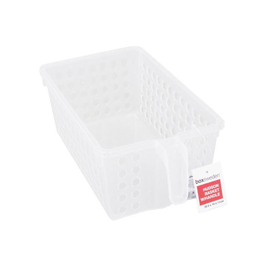 Cesto de Almacenamiento Mediano con Asa Plástico 30,5x16x11cm BoxSweden®