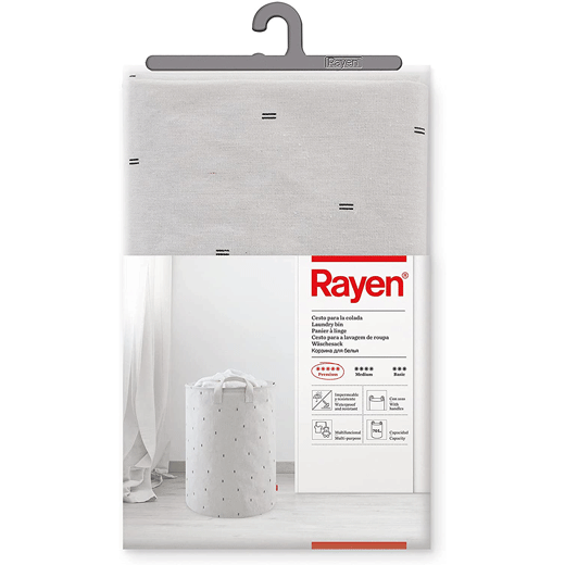 Cesto para Ropa Sucia Blanco con Gris Rayen®