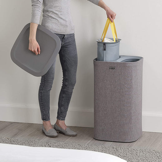Cesto de Ropa Sucia Tota 60L Gris Joseph Joseph®