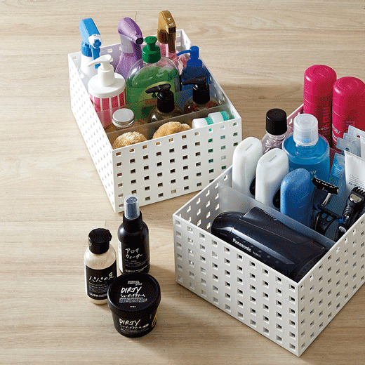 Contenedor Bricks Apilable 3 Divisiones Blanco 21x28x12,5cm Like it®