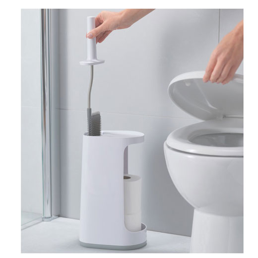 Escobilla Inodoro con Almacenamiento Gris Flex™ "L" Joseph Joseph®