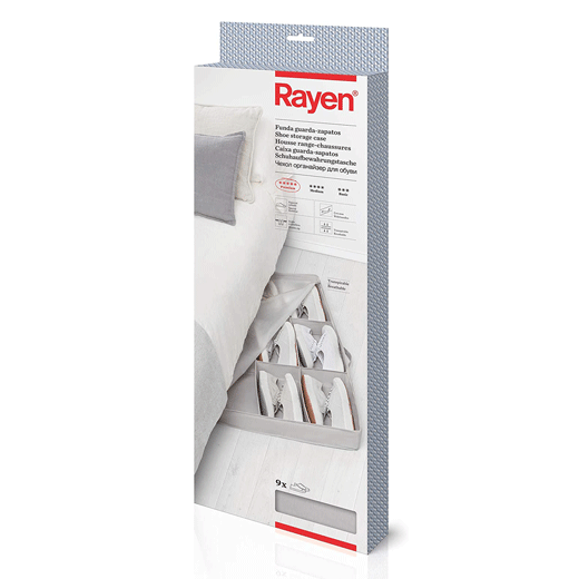 Funda Guarda-Zapatos Color Gris Premium Rayen®