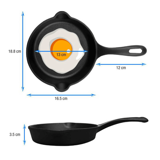 Sartén en Hierro Fundido Esmaltada 16 cm Victoria®