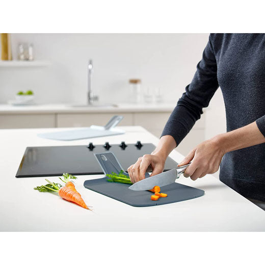 Set 2 Tablas Plegables Azules Chop2Pot™ Joseph Joseph®