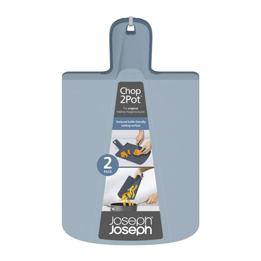 Set 2 Tablas Plegables Azules Chop2Pot™ Joseph Joseph®