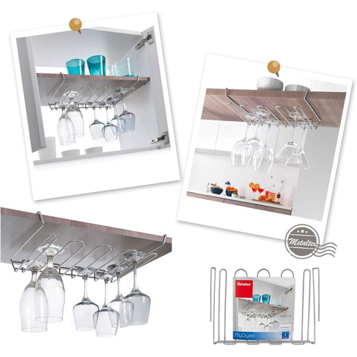Soporte Colgante Organizador de Copas My-Crystal Metaltex®