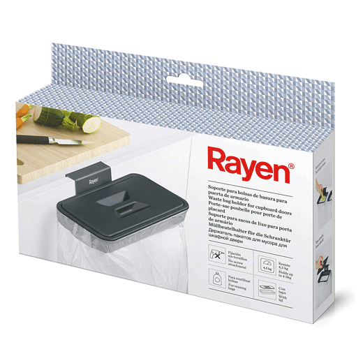 Soporte para Bolsas de Basura Gris Rayen®