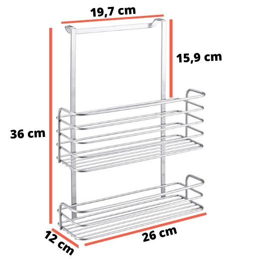 organizador metal para cocina metaltex