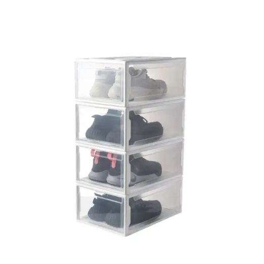 Set 10 Cajas Organizadoras de Zapatos Blanco Transparente Cada Cosa En Su Lugar®