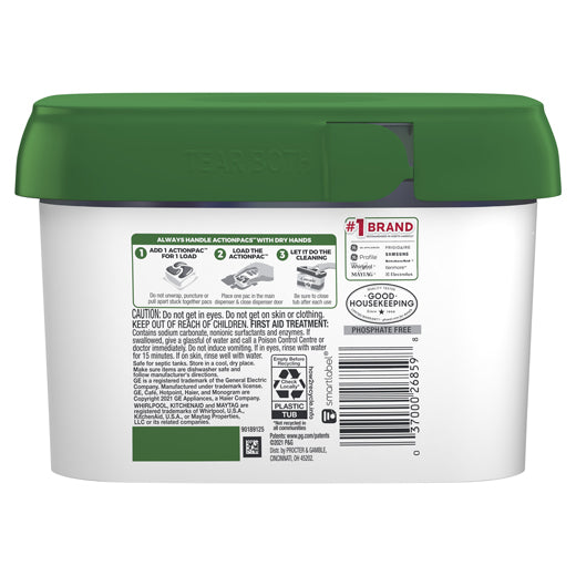 Lavavajillas Cascade® Free & Clear Limon Actions Pacs Fresh 36u