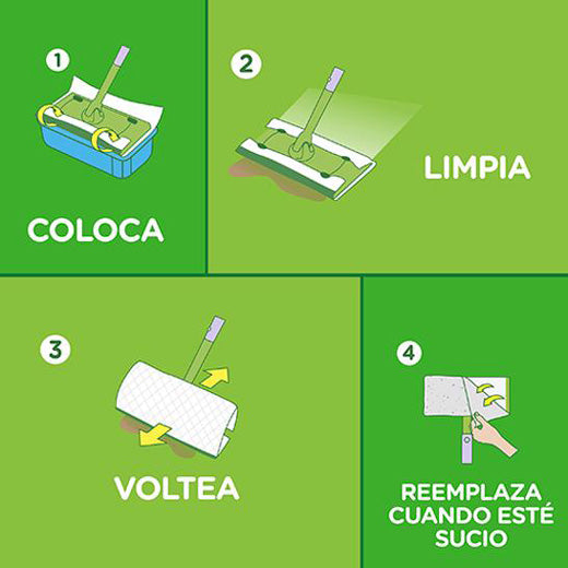 Mopa Kit Swiffer® Seco y Húmedo