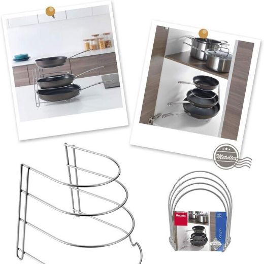 organizador para sartenes despensa cocina