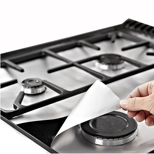 4 láminas protectoras antiadherentes para cocina a gas "Protective liner for gas cookers" NoStik®