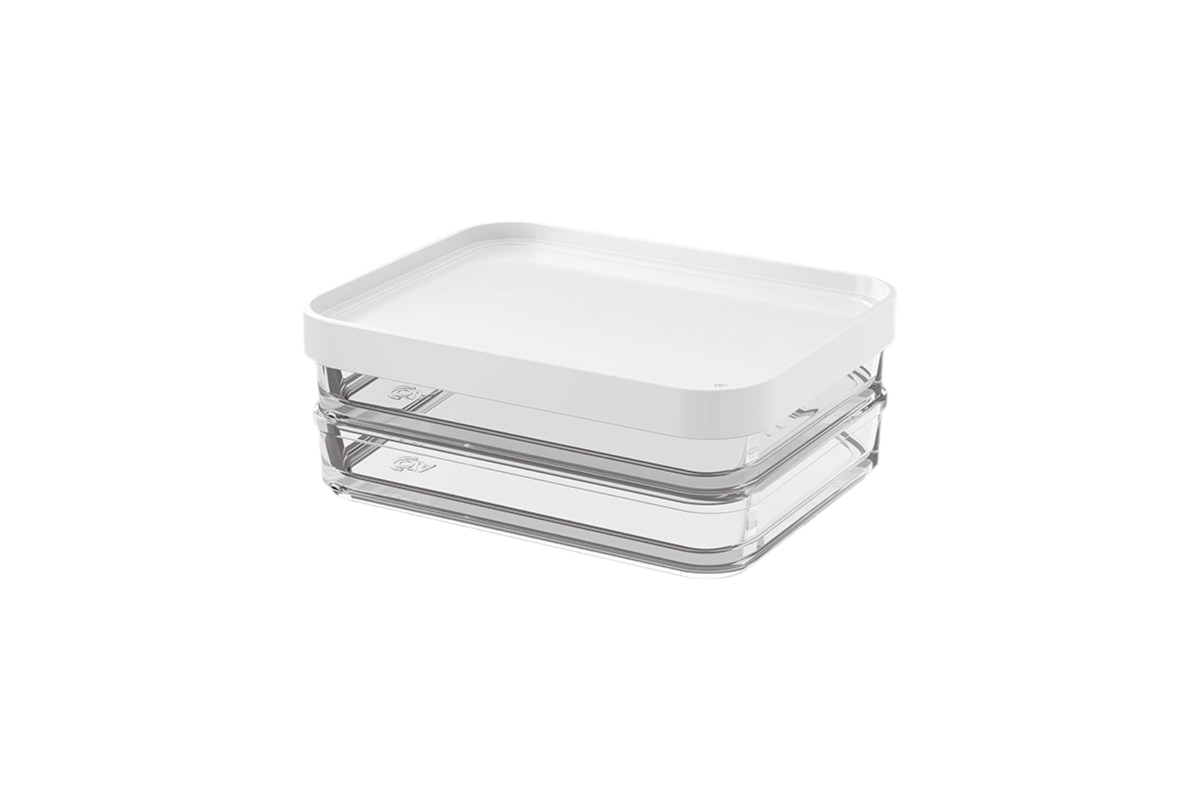 Contenedor Clear Duo 560ml Blanco Coza®