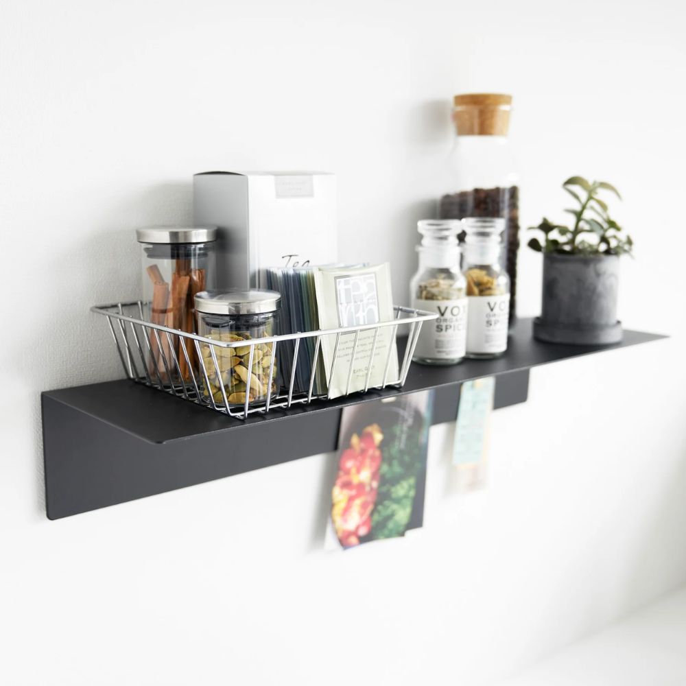 Repisa con Panel Magnético Negro 50cms Yamazaki®