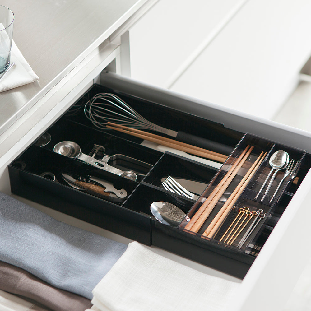Organizador Cubiertos Extensible Negro Yamazaki®