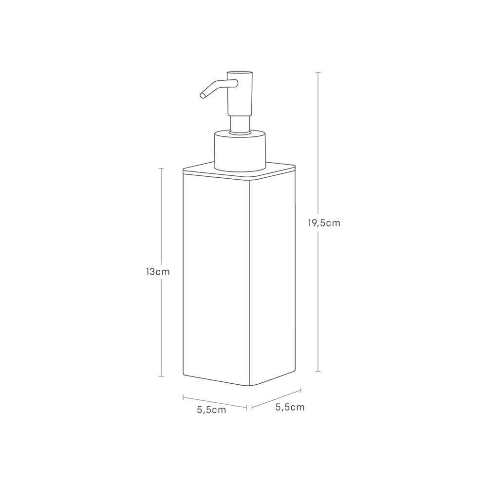 Dispensador Jabón Pared Blanco Yamazaki®