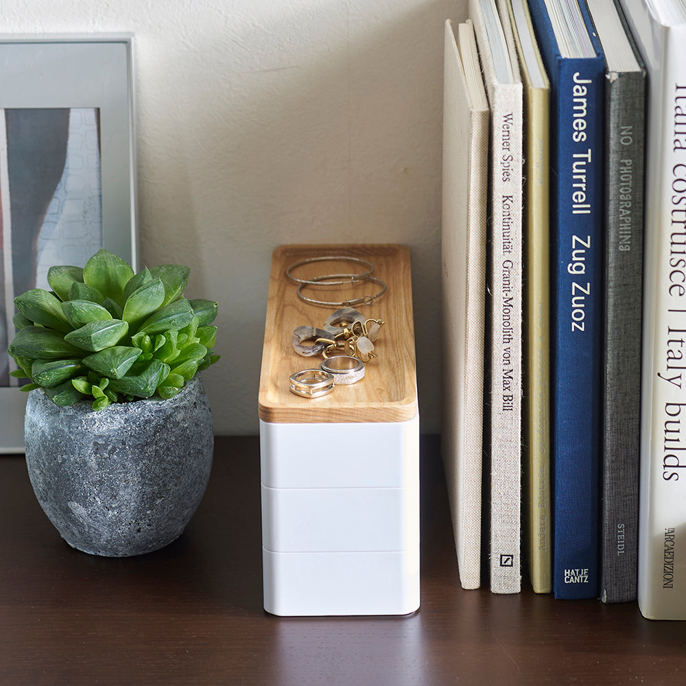 Caja Accesorios Slim 3 Niveles Blanco Yamazaki®