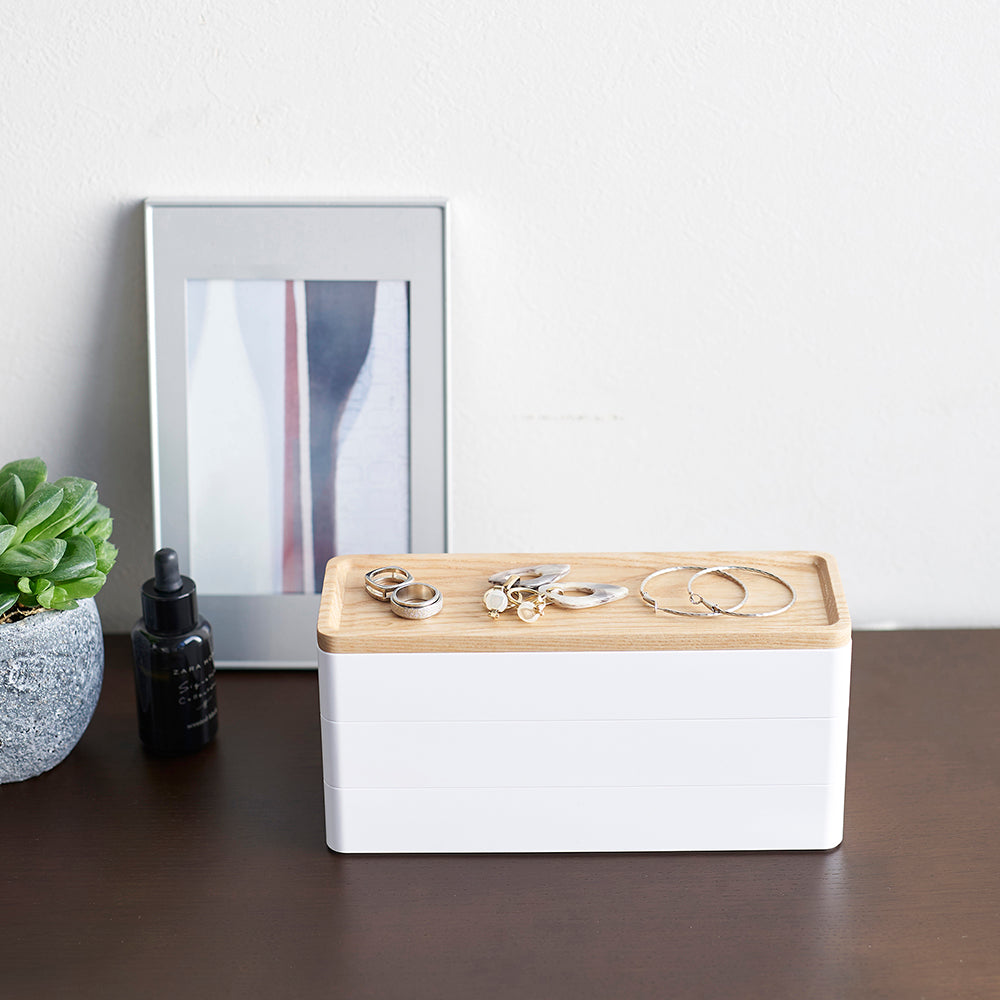 Caja Accesorios Slim 3 Niveles Blanco Yamazaki®