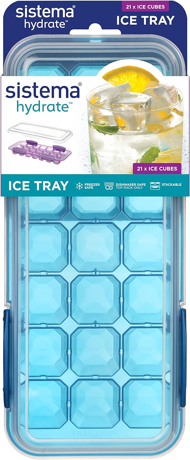 Cubetera de Hielo con Tapa (Para 21 hielos) Sistema®
