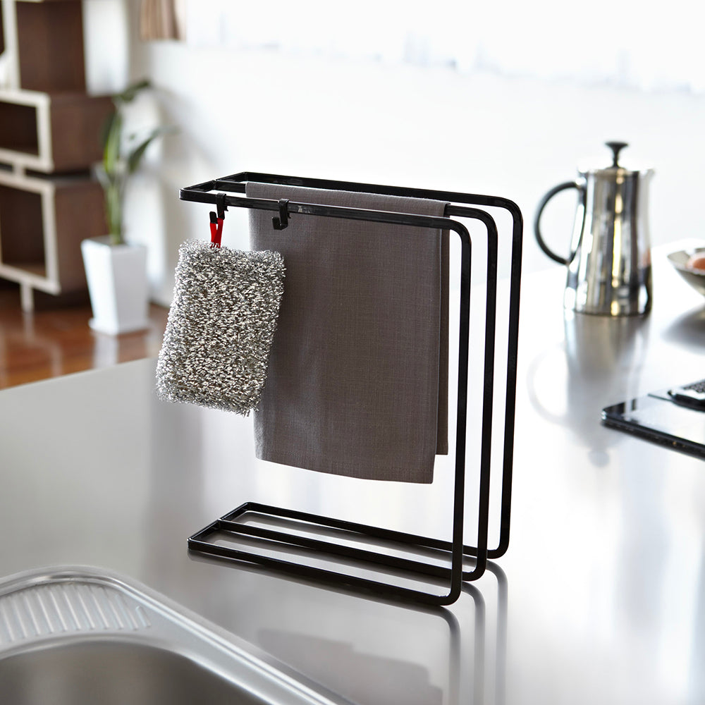 Colgador Paños Cocina Negro Yamazaki®