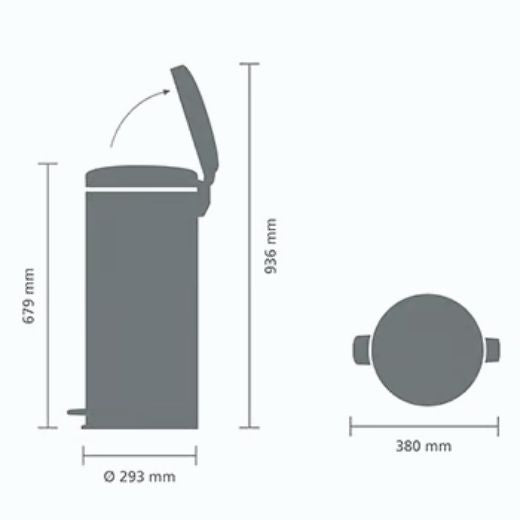 Basurero metalico 30 litros hot sale