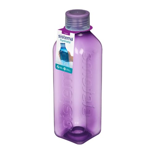 Botella de Agua Cuadrada 1Lt Sistema®