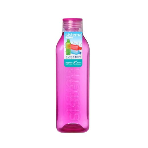 Botella de Agua Cuadrada 1Lt Sistema®