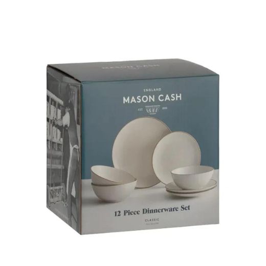 Juego Loza Classic Collection 12 Piezas Crema Mason Cash®