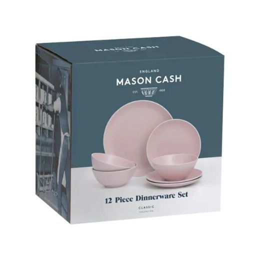 Juego Loza Classic Collection 12 Piezas Pink Mason Cash®