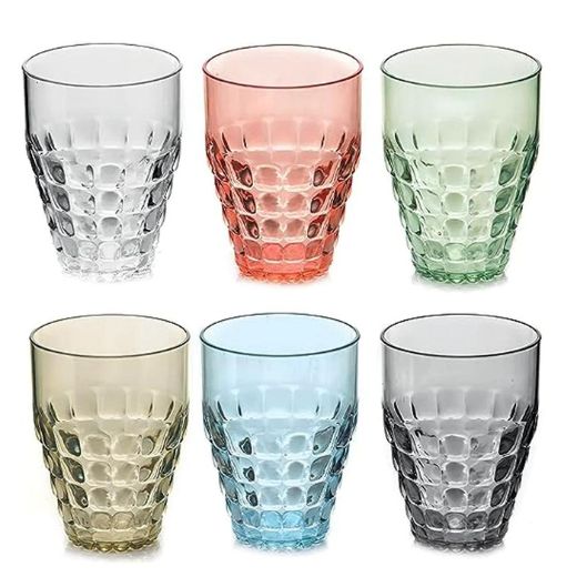 Set 6 Vasos Tiffany Colores Altos 510 ml Guzzini®