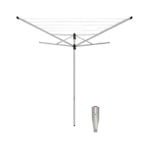 Tendedero Paraguas Rotatorio Split Pole Lift-O-Matic, 40 metros + Soporte Jardín Brabantia®