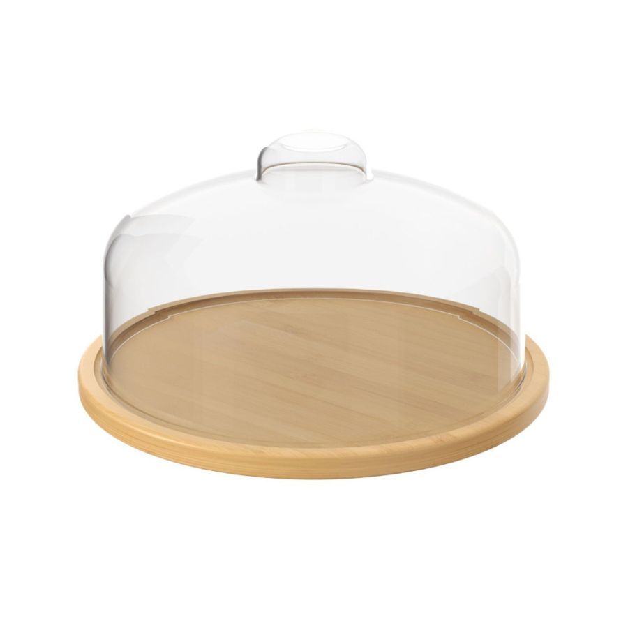 Pastelera Plato de Bambú con Cúpula Coza Brisa Ø26,5 cm