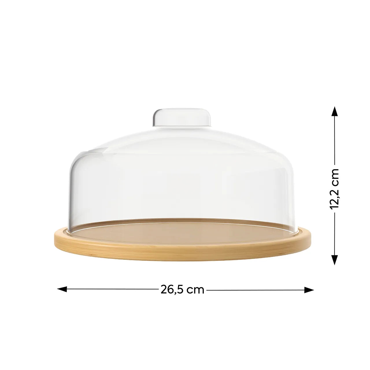 Pastelera de Bambú con Cúpula Coza Brisa Ø26,5 cm