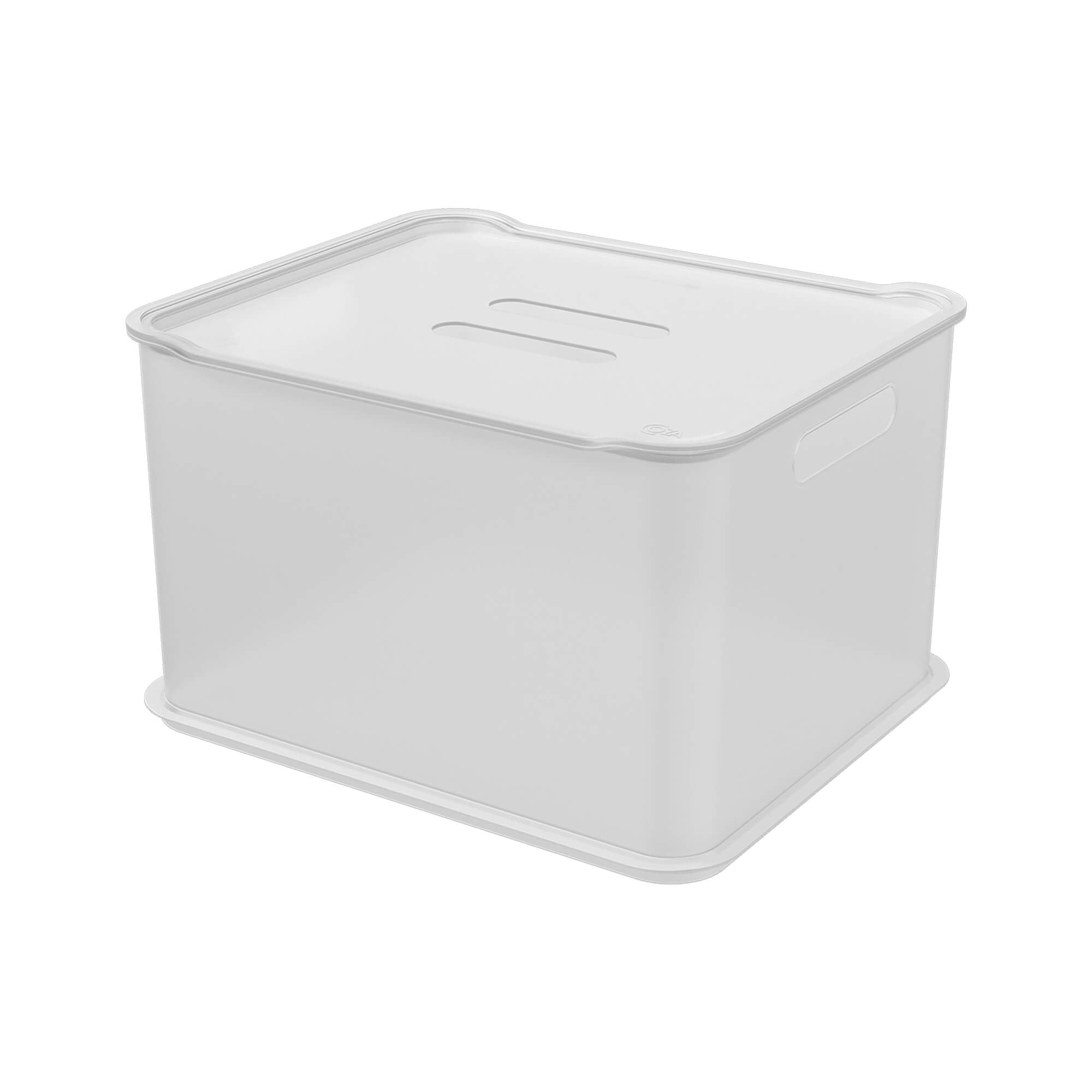 Caja Organizadora con Tapa Fit Ultra 23,9 Litros Natural Coza®