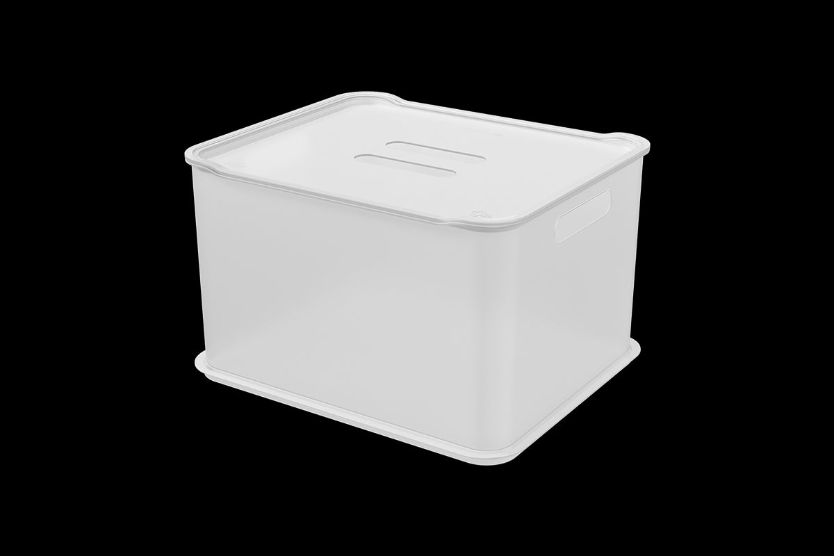 Caja Organizadora con Tapa Fit Ultra 23,9 Litros Natural Coza®