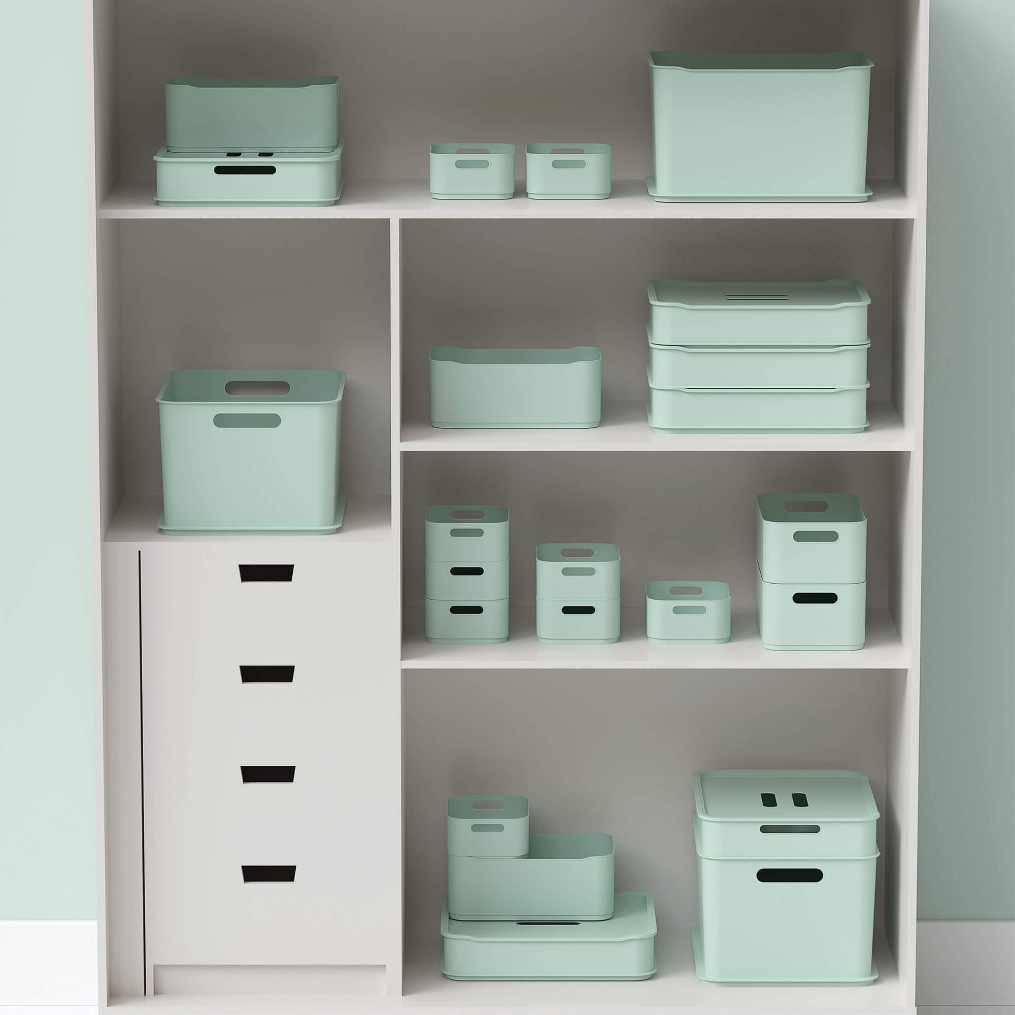 Caja Organizadora con Tapa Fit Ultra 23,9 Litros Natural Coza®
