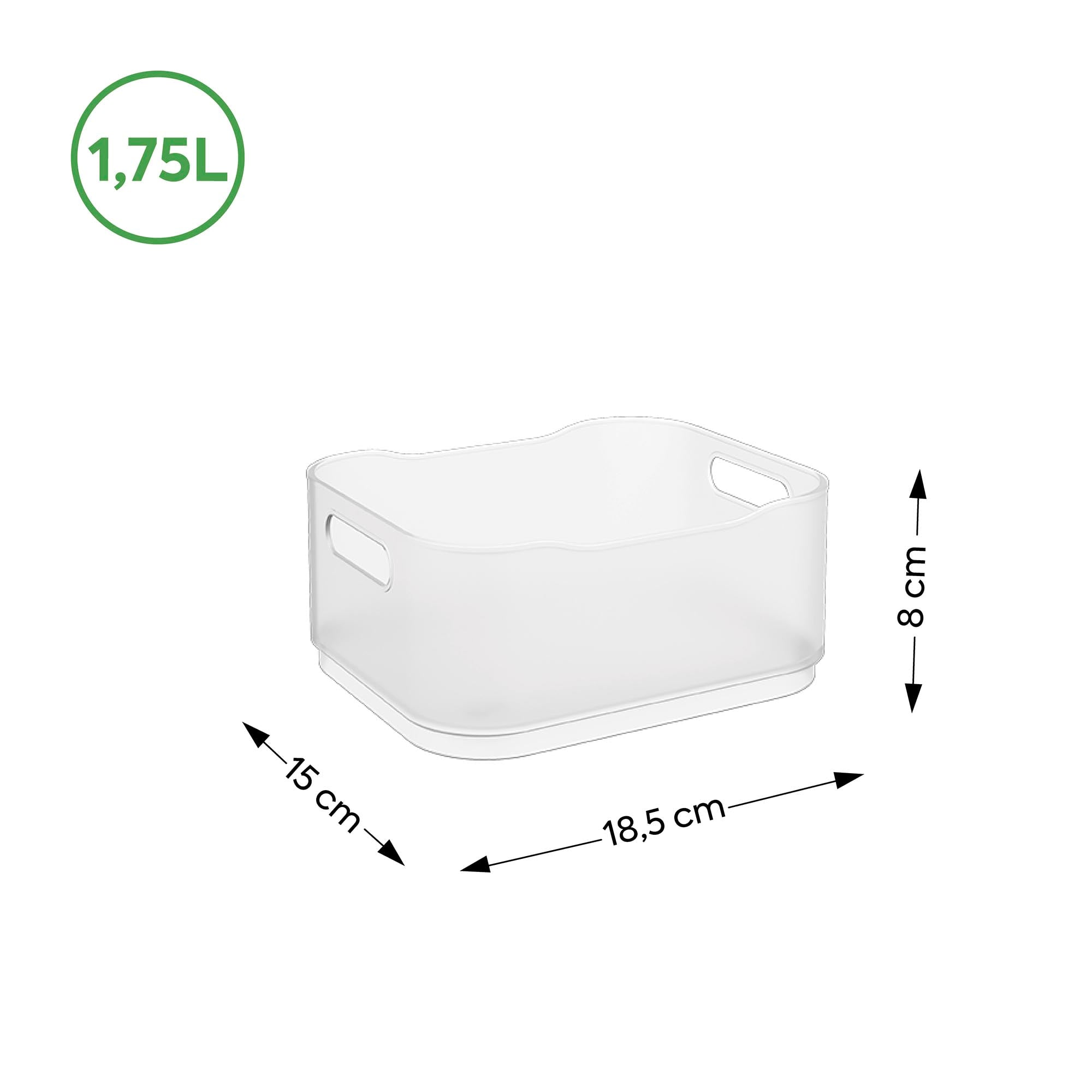 Caja Organizadora Fit Pequeña 1,75 Litros Natural Coza®
