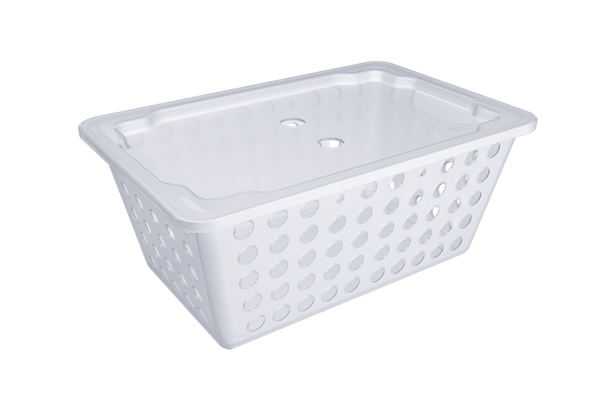 Cesta Organizadora con Tapa One Grande 4,7 Litros Natural Coza®