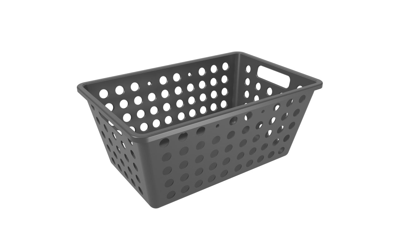 Cesta Organizadora One Grande 4,7 Litros Gris Grafito Coza®