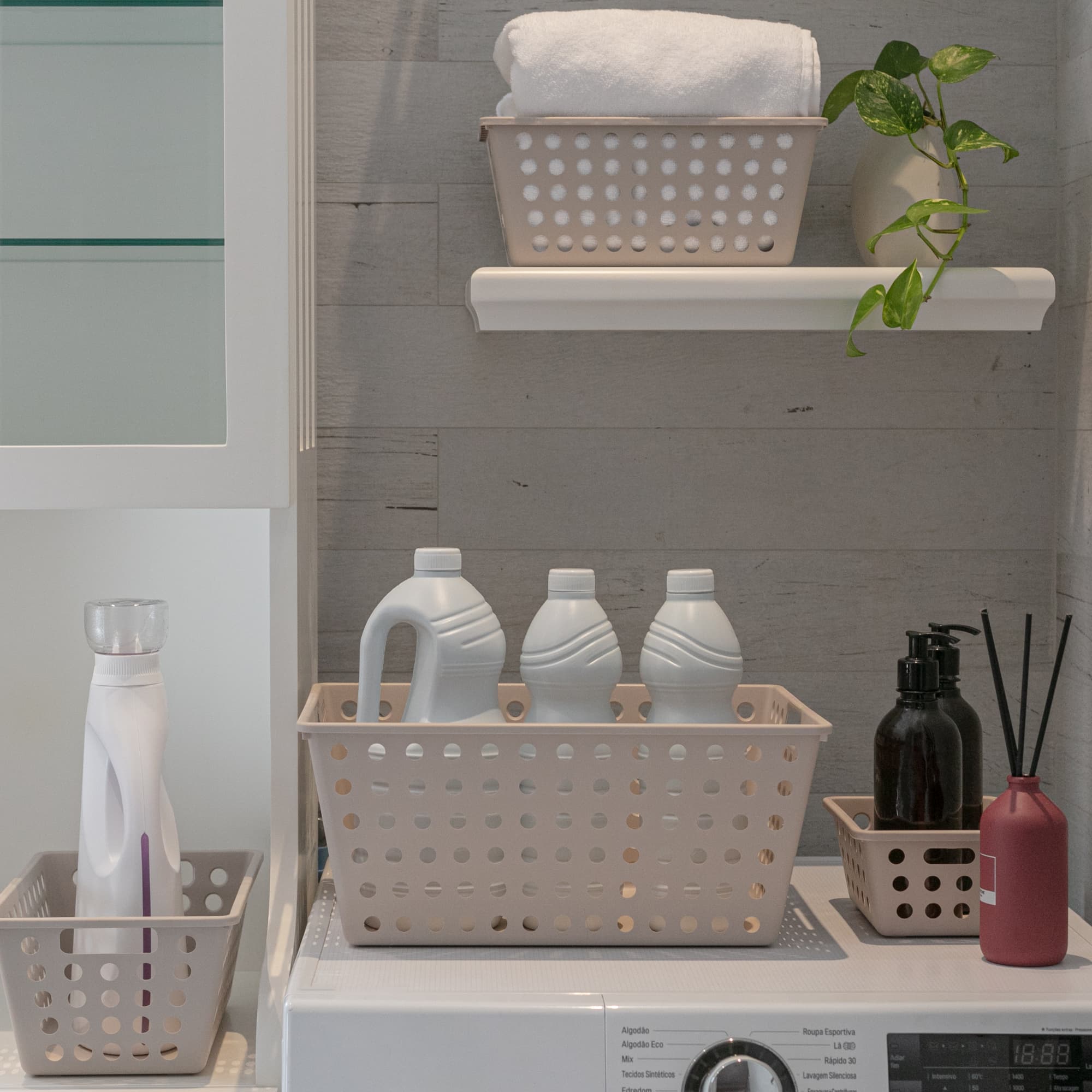 Cesta Organizadora One Pequeña 1,5 Litros Gris Grafito Coza®