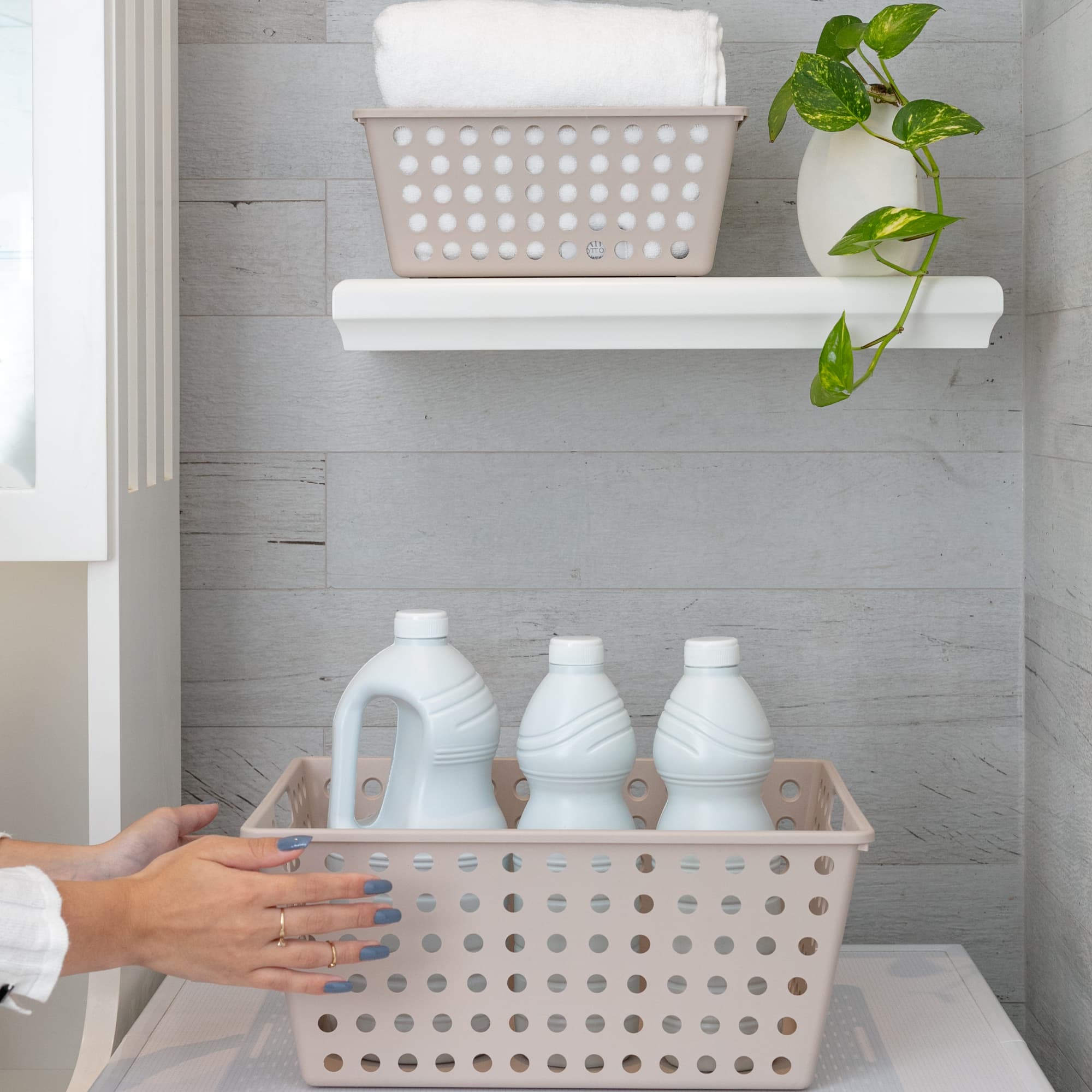 Cesta Organizadora One 38,6 Litros Gris Grafito Coza®