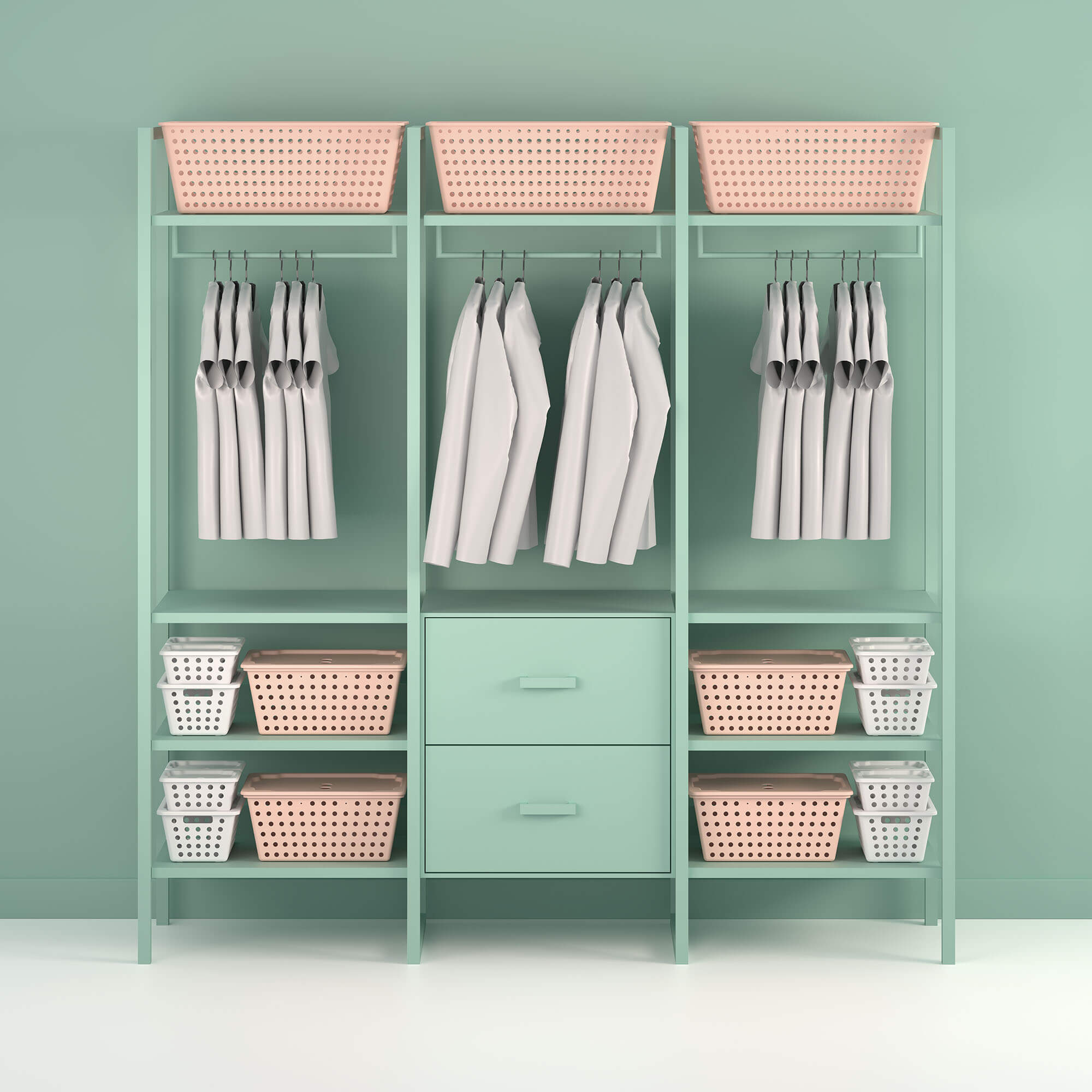 Cesta Organizadora One 38,6 Litros Negro Coza®