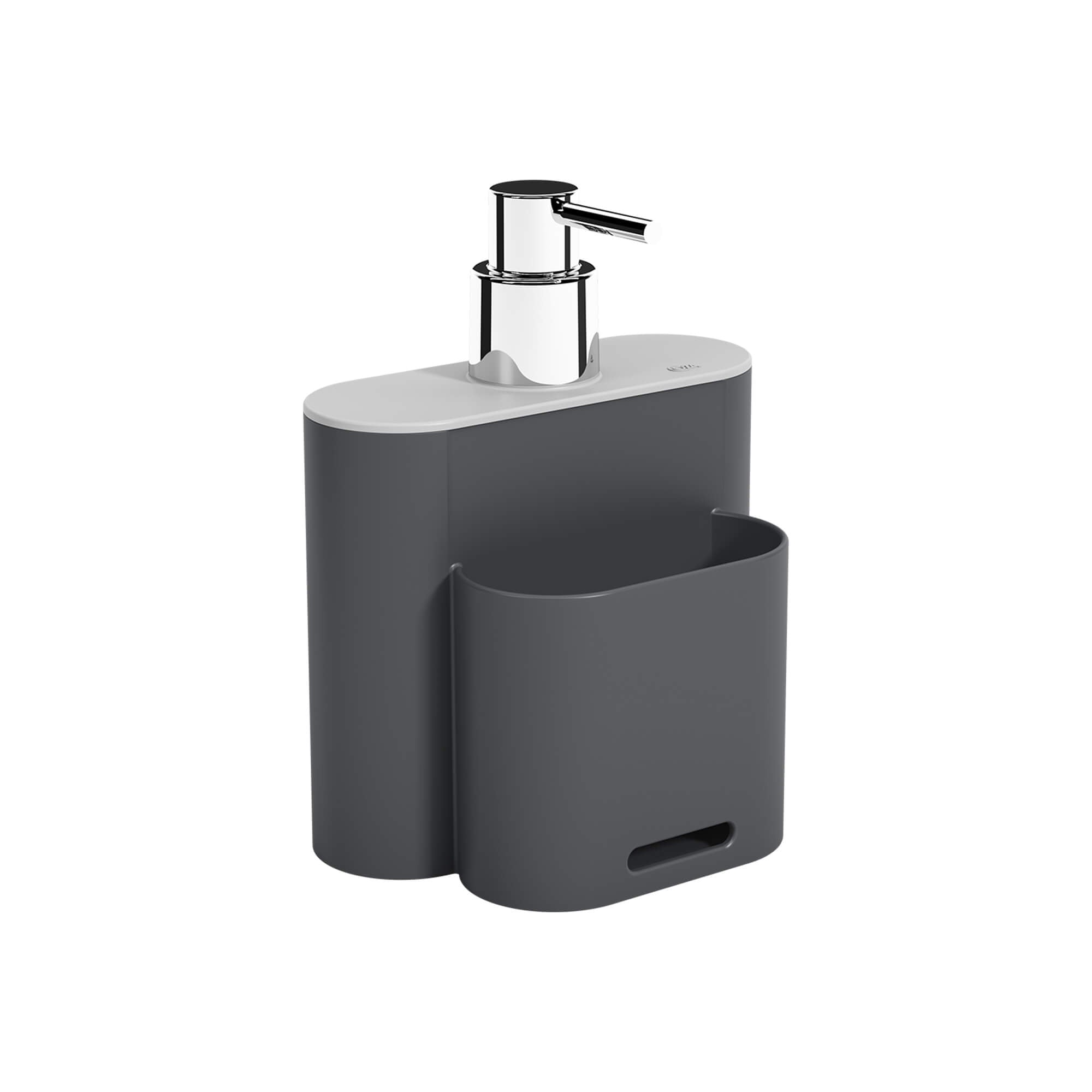 Dispensador para Detergente Flat 500ml Gris Frío e Gris Grafito Coza®