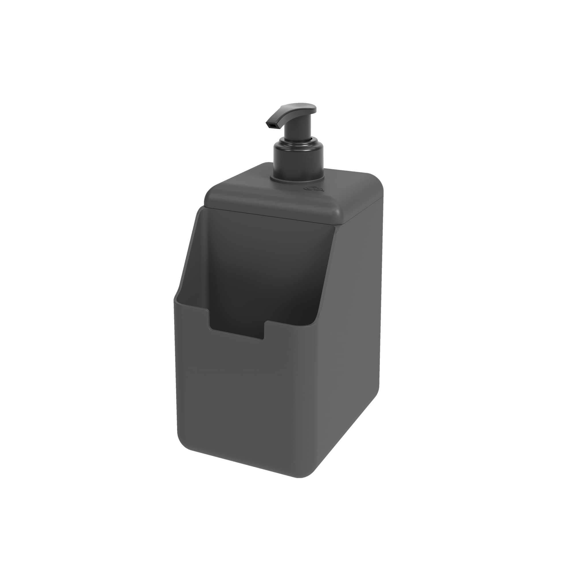 Dispensador de Detergente y Esponja Single 500ml Gris Grafito Coza®