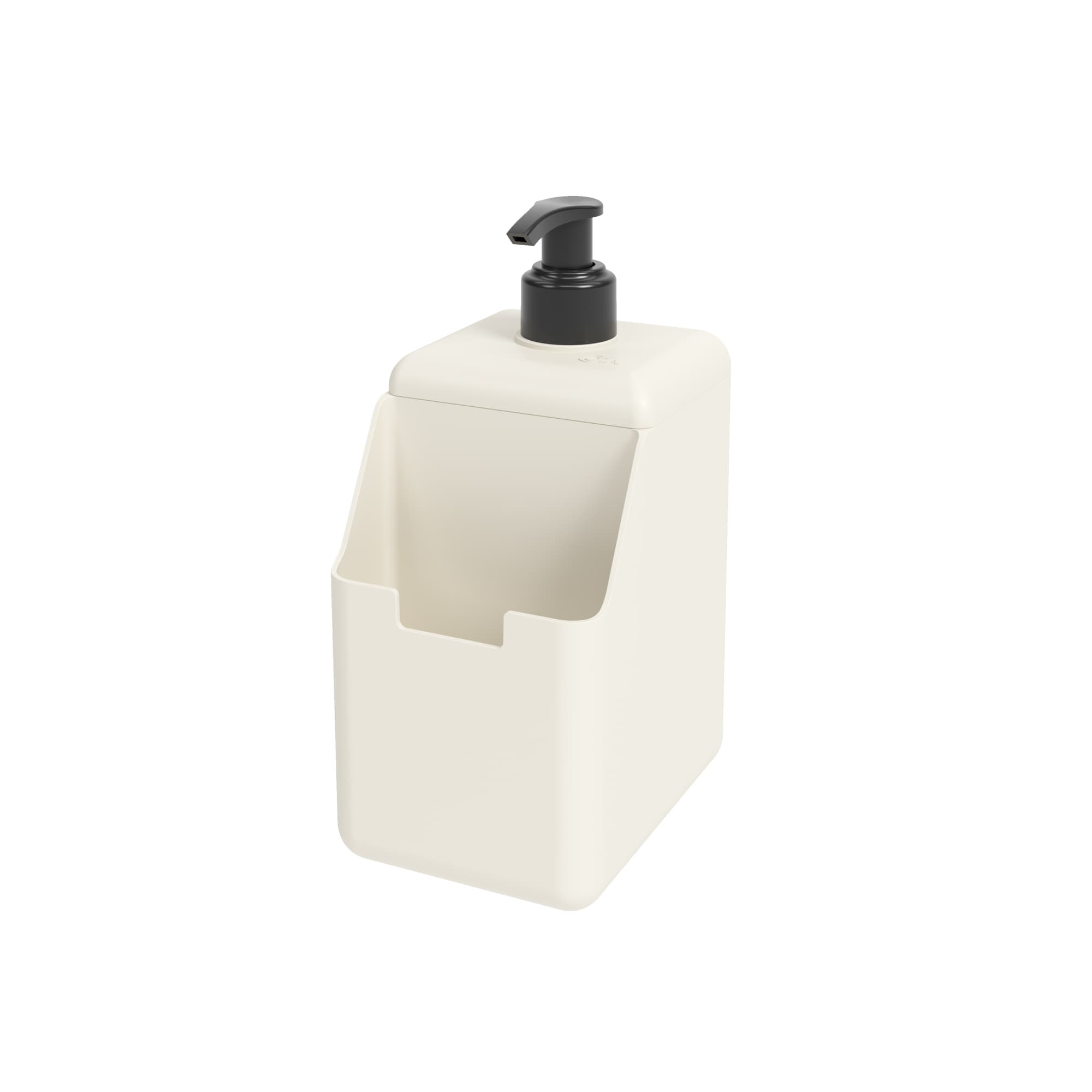 Dispensador de Detergente y Esponja Single 500ml Gris Claro Coza®