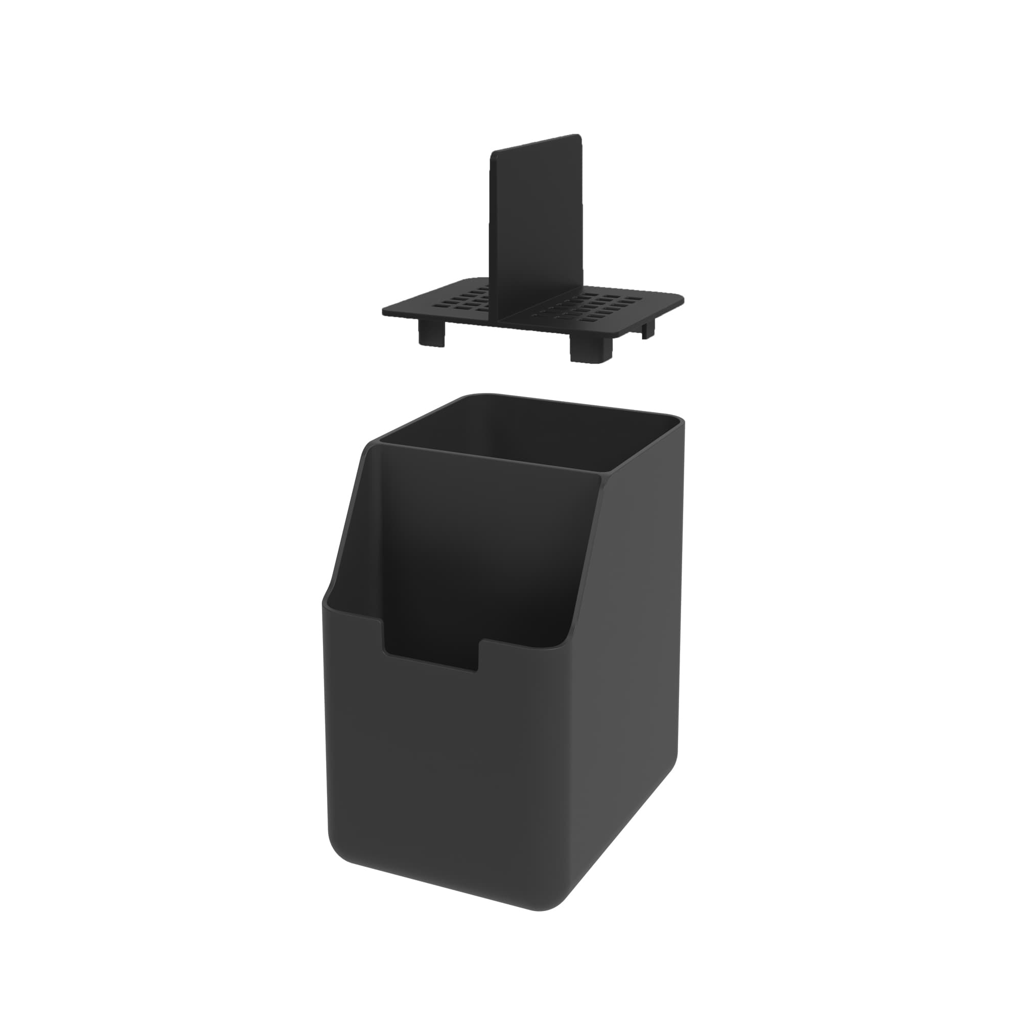 Dispensador de Detergente y Esponja Single 500ml Negro Coza®