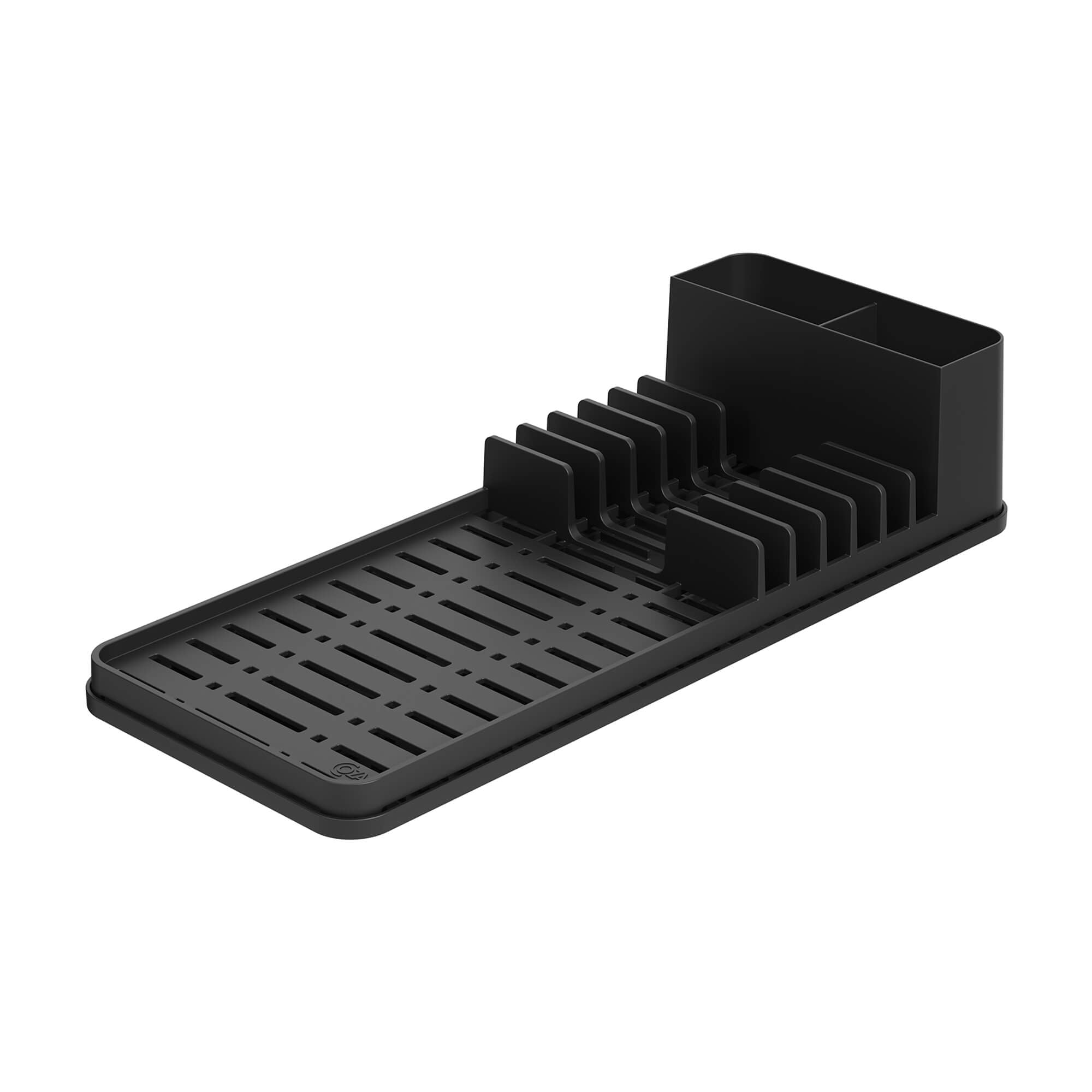 Secaplatos con Bandeja Escurridora Single Negro Coza®
